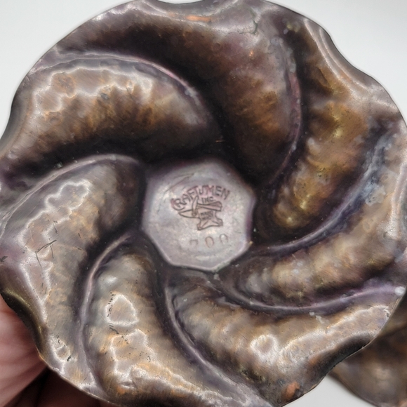 VTG Copper Craftsman Inc 700 Candlestick Holders (Candles NFS) - Picture 2 of 10